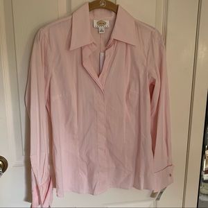 Talbots Pink Button Up Blouse